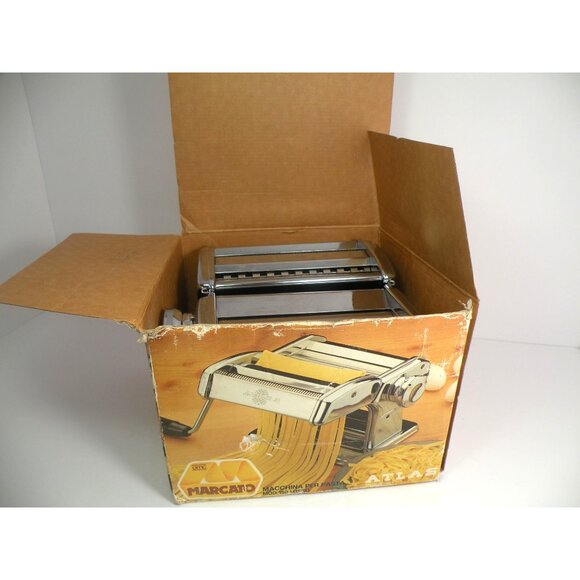 Marcato Atlas 150 Pasta Maker With Adjustable Settings & Clamp - Made In Italy - Picture 13 of 13